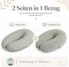 SEI Design Stillkissenbezüge Stillkissenbezug Bezug XXL 190x30, Bio Baumwolle Bild 3