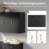 SoBuy Hängeschrank FRG231, Wandschrank Badezimmerschrank Küchenschrank Badschrank mit 2/3 Türen, mit verstellbaren Ablagen, 30 x 60 x 60/90cm Bild 4