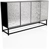 hjh LIVING Kommode METALLIO Sideboard H/B/T: 80.0 x 140.0 x 37.0 cm, Sideboard mit zwei Doppeltüren, Höhe der Einlegeböden verstellbar Bild 5