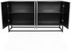 hjh LIVING Kommode METALLIO Sideboard H/B/T: 80.0 x 140.0 x 37.0 cm, Sideboard mit zwei Doppeltüren, Höhe der Einlegeböden verstellbar Bild 2