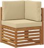 vidaXL Ecksofa Set mit Kissen 6 pcs Natur und Beige 3375088 Bild 3