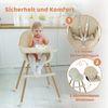 OUNUO Hochstuhl Baby 2 in 1 Kindersitz Multfunktional Kinderstuhl Kinderhochstuhl Bild 4
