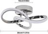Riserva LED Deckenleuchte LED Deckenleuchte Chrom 30W 6500K Deckenlampe modern Bild 2
