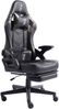 Gaming Stuhl im modernen Racing-Design mit ausziehbarer Fußstütze Gaming Chair mit verstellbaren Design Armlehnen ergonomischer Schreibtischstuhl mit extra Stützkissen Schwarz/Military -Grün Bild 3