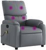 vidaXL Massagesessel Grau Kunstleder 373444 Bild 2