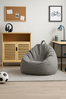 AD.CON Sitzsack mit ECO Füllung, Dunkelgrau, 80 x 90 x 50 185L, EPS-Perlen Bild 5