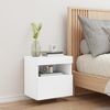 vidaXL TV-Wandschrank mit LED-Leuchten Weiß 40x30x40 cm 837169 Bild 5