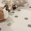 KADIMA DESIGN Kinderteppich Punkte Kinderzimmer schmutzabweisend Teppich Kinder, Läufer, Höhe: 13 mm, Florhöhe: 9 mm, Polypropylen, Läufer, 80x150, Beige Bild 2