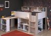 Parisot Lucas Hochbett 90x200 – Weiß/Eiche Dekor Bild 3