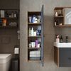 Roomart ADA Badmöbel – nur Seitenschrank - H 110 x B 30 x T 35 cm • Anthrazit-Eiche Bild 4