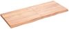 vidaXL Wandregal Hellbraun 120x50x(2-4) cm Massivholz Eiche Behandelt 363696 Bild 1