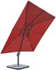 Mendler 'HWC-A96' Gastronomie-Ampelschirm mit Flap, Polyester, Bordeaux, 3x3 m, Alu, mit Ständer Bild 3