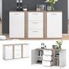 Kommode Novelli Sonoma 40 x 80 cm mit Schubladen Vicco Bild 2