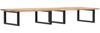 vidaXL Waschbeckenregal Wandmontage Stahl und Akazienholz 3302789 Bild 2