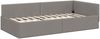 vidaXL Eckbettgestell mit Kopfteil Taupe 90 cm x 200 cm Stoff 42016048 Bild 4