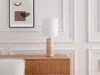 Vente-unique - ZAPANA Table lamp Stein BeigeWeiß - B 25 cm x H 58 cm x L 25 cm Bild 1