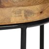 vidaXL Couchtisch Massivholz Mango und Stahl 50x40 cm 246672 Bild 5