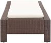 vidaXL Sonnenliege mit Auflage Braun Poly Rattan 46235 Bild 3
