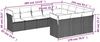 vidaXL 10-tlg. Garten-Sofagarnitur mit Kissen Schwarz Poly Rattan 3218215 Bild 3