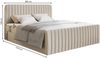Selsey 'Saliano' Boxspringbett mit Bettkasten, Topper und Chenille-Bezug, Olivgrün, 200x200 cm Bild 5