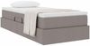 vidaXL Aufbewahrungsbett mit Matratze Taupe 90 x 200 cm Polyester 3370203 Bild 3