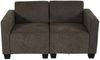 Modular 2-Sitzer Sofa Couch Lyon, Stoff/Textil ~ braun Bild 2