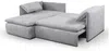 Ecksofa mit Schlaffunktion TEODORA von PASCAL MORABITO - Kord - Grau - Ecke links Bild 4