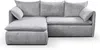 Ecksofa mit Schlaffunktion TEODORA von PASCAL MORABITO - Kord - Grau - Ecke links Bild 3