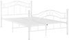 vidaXL Bett Weiß Metall 120x200 cm 324995 Bild 2