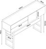 Konsolentisch Varberg 75x120x30 cm Betonoptik, hell [en. casa] Bild 4