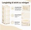 BlingBin Rollwagen mit 4 Schubladen, Aufbewahrungswagen mit Lochplatte, Griff & 6 Haken, (Rollwagen mit Schubladen und Lochplatte, 1 St, 1tlg), Küchenwagen Servierwagen Rollcontainer Schubladenwagen für Küche, Büro Bild 4