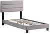 CARO-Möbel Polsterbett TUSCON, Polsterbett 90x200 cm mit Stoff Bettgestell Jugendbett Einzelbett Bild 2