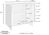 Kommode >Piacenza< in Schiefer Nachbildung - 121x86x38cm (BxHxT) Bild 4
