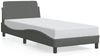 vidaXL Bettgestell "Dover" Dunkelgrau 90x200 cm Stoff 373106 Bild 2