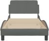 vidaXL Bettgestell "Dover" Dunkelgrau 90x200 cm Stoff 373106 Bild 4