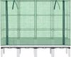 vidaXL Hochbeet mit Gewächshaus-Aufsatz Rattan-Optik 160x40x140 cm 4015849 Bild 4