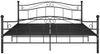 vidaXL Metallbett, 180x200 cm, Schwarz Bild 3