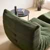 HAUSS SPOLE Sitzsack Lazy Sofa mit Fußhocker, Wohnzimmer Teddysamt, modernes Design Grün (Teddyfleece+Schaumstoff mit hoher Dichte, 2 St, Produkt als komprimierte Verpackung) Bild 4