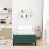 vidaXL Boxspringbett mit Matratze Dunkelgrün 80 x 220 cm Stoff 3398770 Bild 3