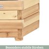 Pflanzkasten Holz 6-eckig MICHA - Inkl. Vlies und Handschuhe | Pflanzkübel Tannenholz Blumenkasten Blumenkübel Blumentopf Terrasse, 60cm Breit Bild 5