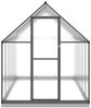 vidaXL Gewächshaus mit Fundamentrahmen Anthrazit 334x169x202 cm Alu 3266331 Bild 3