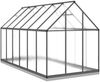 vidaXL Gewächshaus mit Fundamentrahmen Anthrazit 334x169x202 cm Alu 3266331 Bild 5