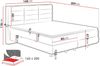 Boxspringbett Symphony, Grau, 160x200 cm Bild 5