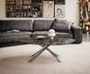 Couchtisch Edge Organisch 140x76 cm Keramik Emperador Extra Lucidato Dunkelbraun Sarity Edelstahl gebürstet Bild 2
