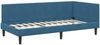 vidaXL Eckbettgestell mit Kopfteil Blau 100 cm x 200 cm Samt 42016357 Bild 4