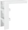 vidaXL Wand-Bartisch Hochglanz-Weiß 102x45x103,5 cm Holzwerkstoff 811787 Bild 4