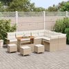 vidaXL Garten-Sofa-Set mit Kissen mit Speicher 13 pcs Beige und Creme 3364131 Bild 3