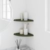 vidaXL Schwebendes Regal mit Regal 2 pcs Olive Grün 24 x 24 x 2 cm 8004106 Bild 4