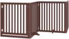 vidaXL 12-tlg. Hundetor mit Tür Faltbar Braun 960 cm Pappelholz 3155696 Bild 3