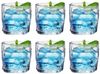 Zoha Glas Diamond Clear Glas Trinkgläser Cocktailgläser, 6-tlg, Glas, Hitzebeständig Eiskaffeegläser Tee Wasser Saft Kaffee Bild 5